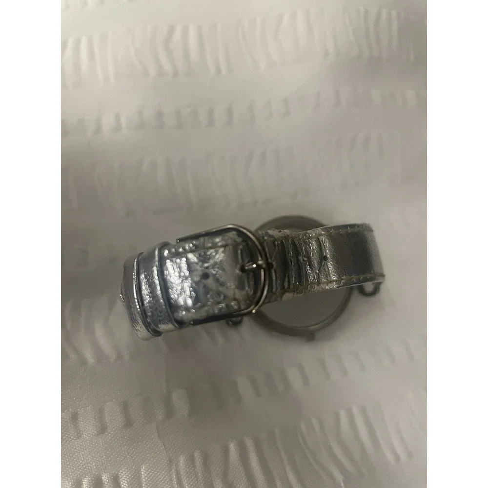 Vtg Ronica Watch Women Tone Floating Crystals Silver Bling *Don't Work*